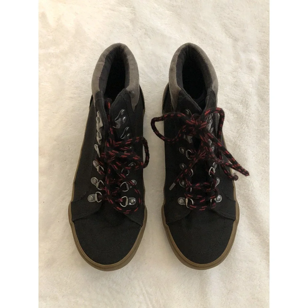Old Navy Boys High Top Sneakers Size 4‎ Hiker Hybri Black Jack Boots Black Shoes